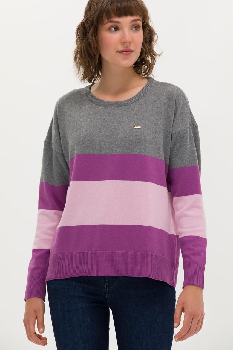 Kadın Gri Melanj Kazak - 50252042045