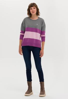 Kadın Gri Melanj Kazak - 50252042045