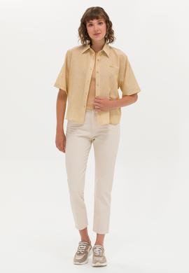 Kadın Bej Jean Pantolon - 50266287003