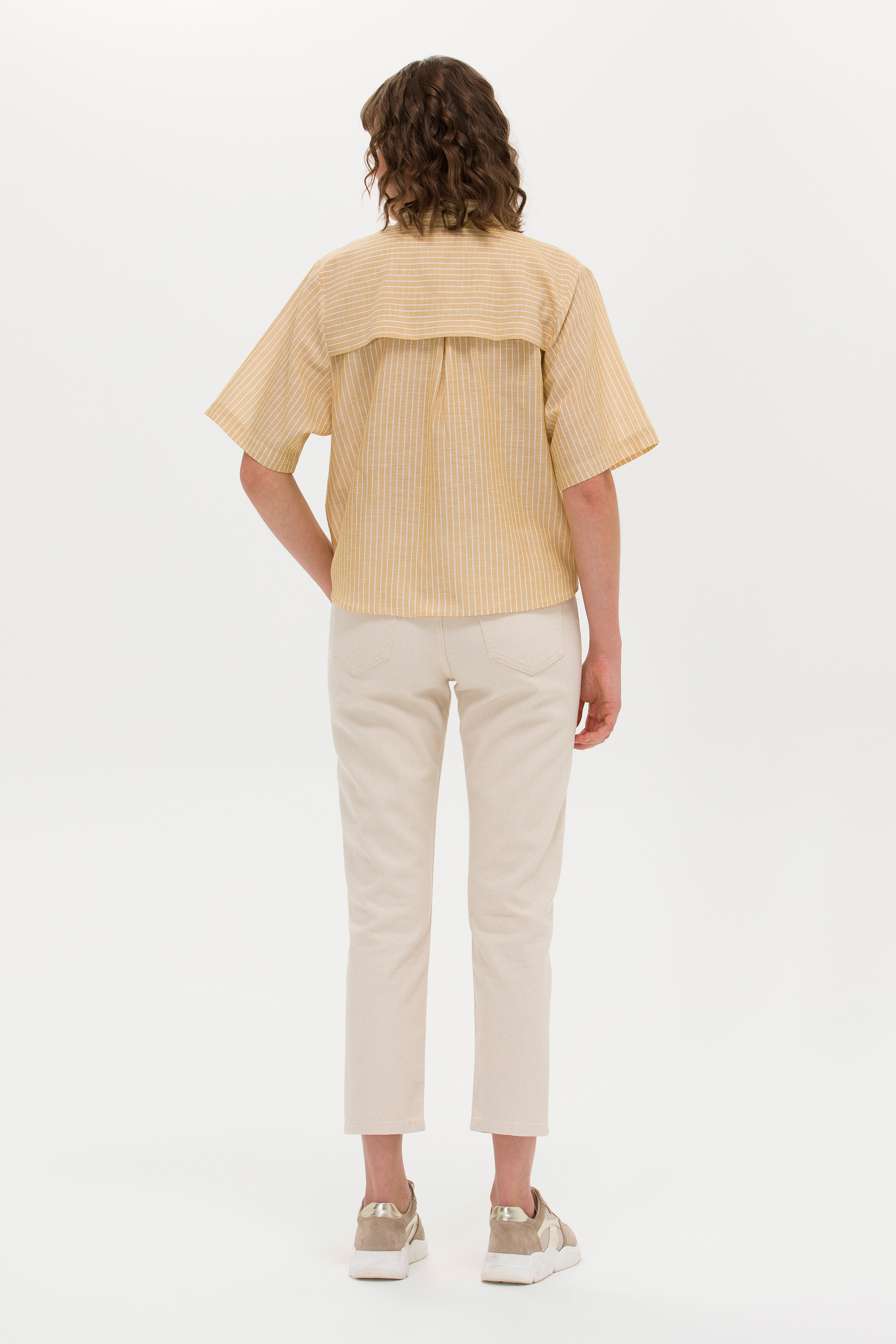 Kadın Bej Jean Pantolon - Image 4