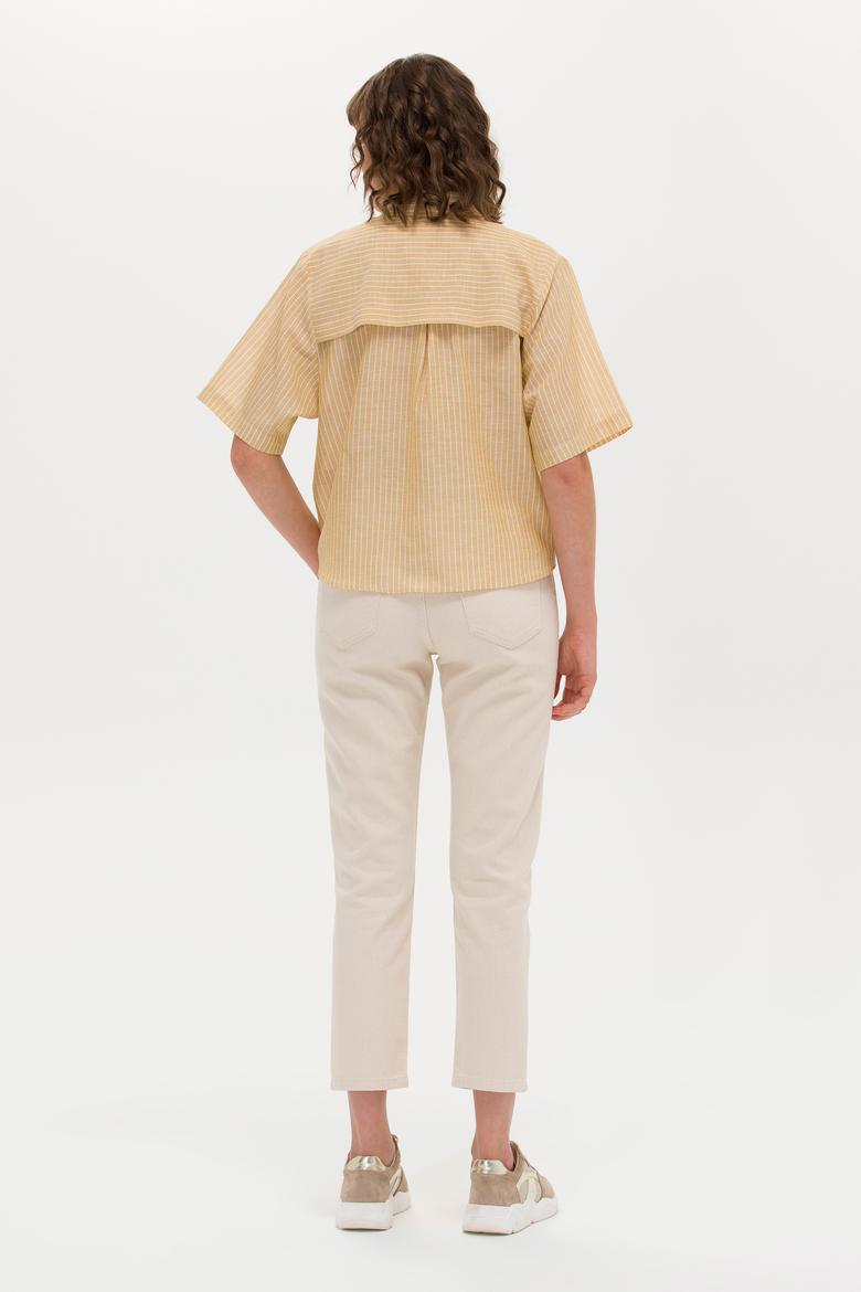 Kadın Bej Jean Pantolon - 50266287003