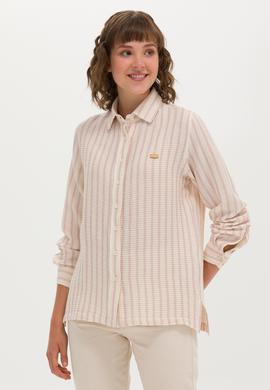 Kadın Manolya Uzun Kollu Gömlek - 50264226014