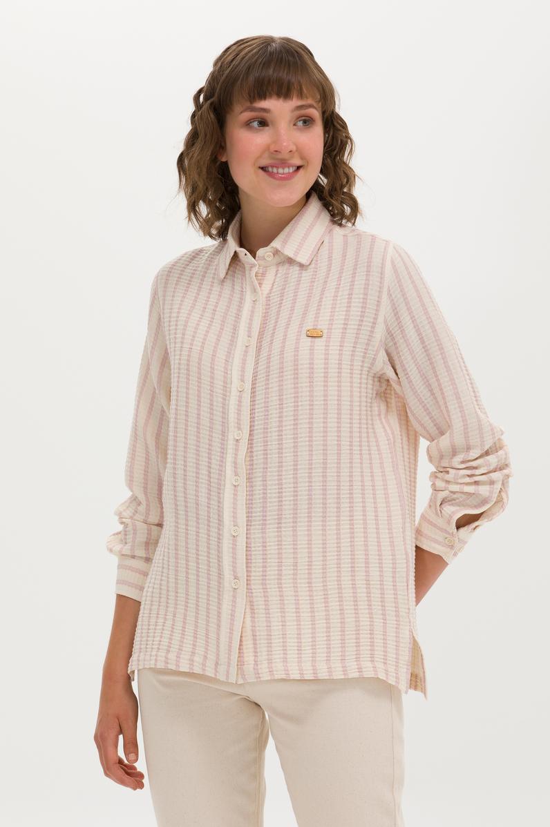 Kadın Manolya Uzun Kollu Gömlek