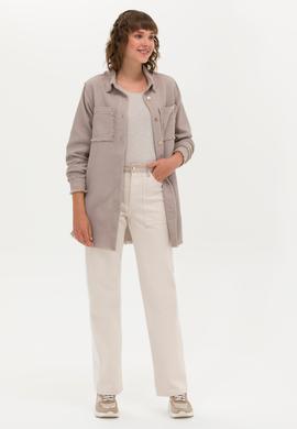 Kadın Krem Jean Pantolon - 50263787002