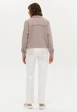 Kadın Krem Jean Pantolon - 50263787002