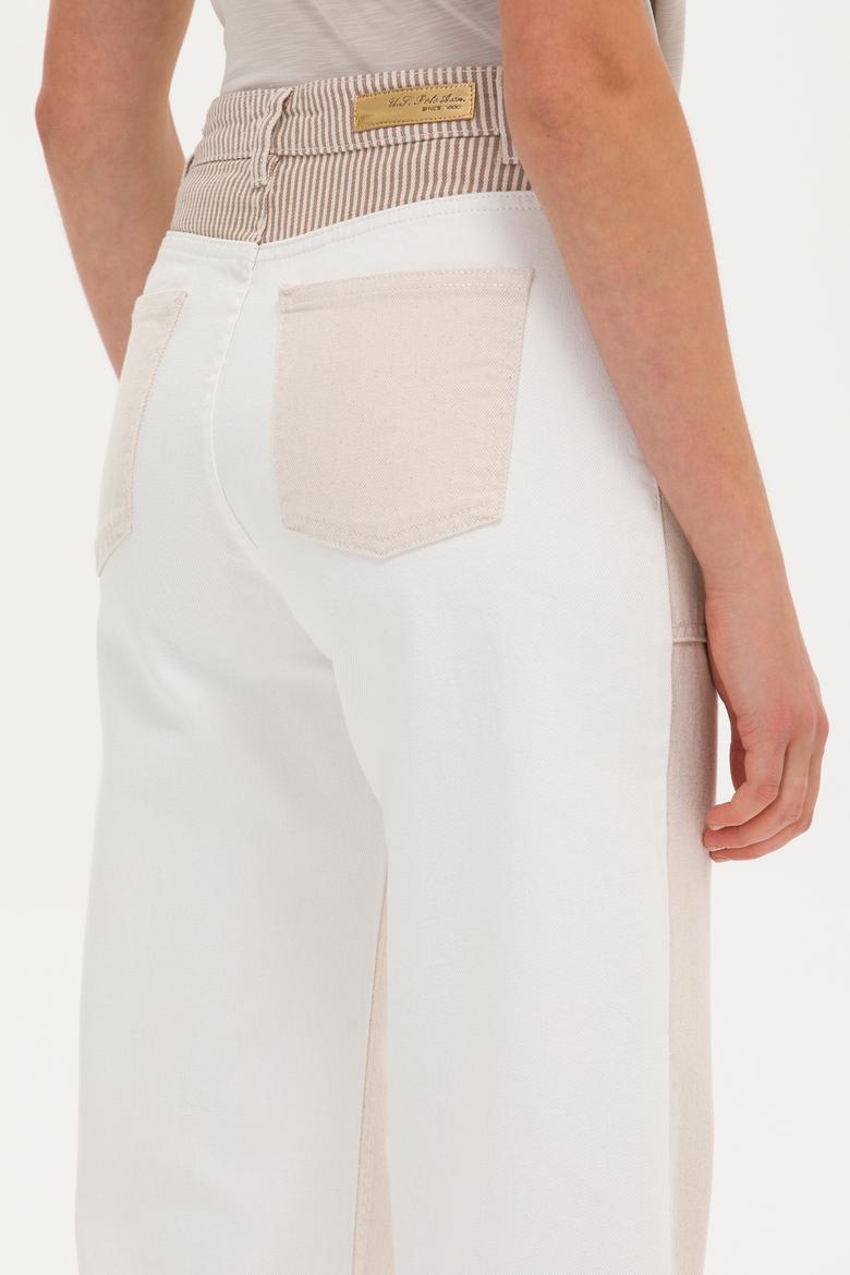 Kadın Krem Jean Pantolon - 50263787002