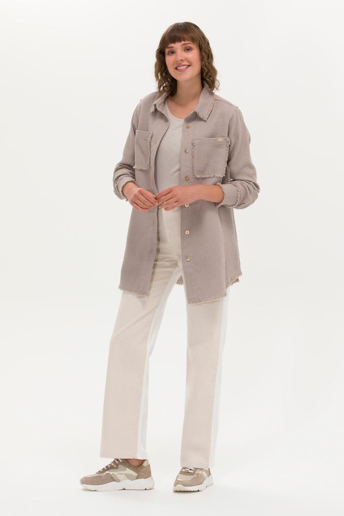 Kadın Krem Jean Pantolon