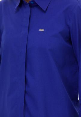 Kadın Saks Uzun Kollu Gömlek - 50266558026