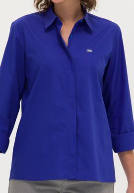 Kadın Saks Uzun Kollu Gömlek - 50266558026