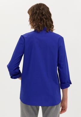 Kadın Saks Uzun Kollu Gömlek - 50266558026