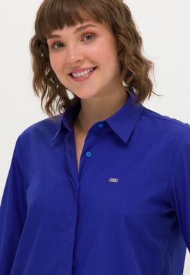 Kadın Saks Uzun Kollu Gömlek - 50266558026