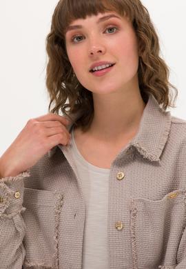 Kadın Bej Jean Tunik Gömlek - 50270652007