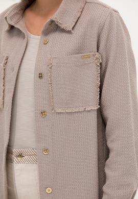 Kadın Bej Jean Tunik Gömlek - 50270652007