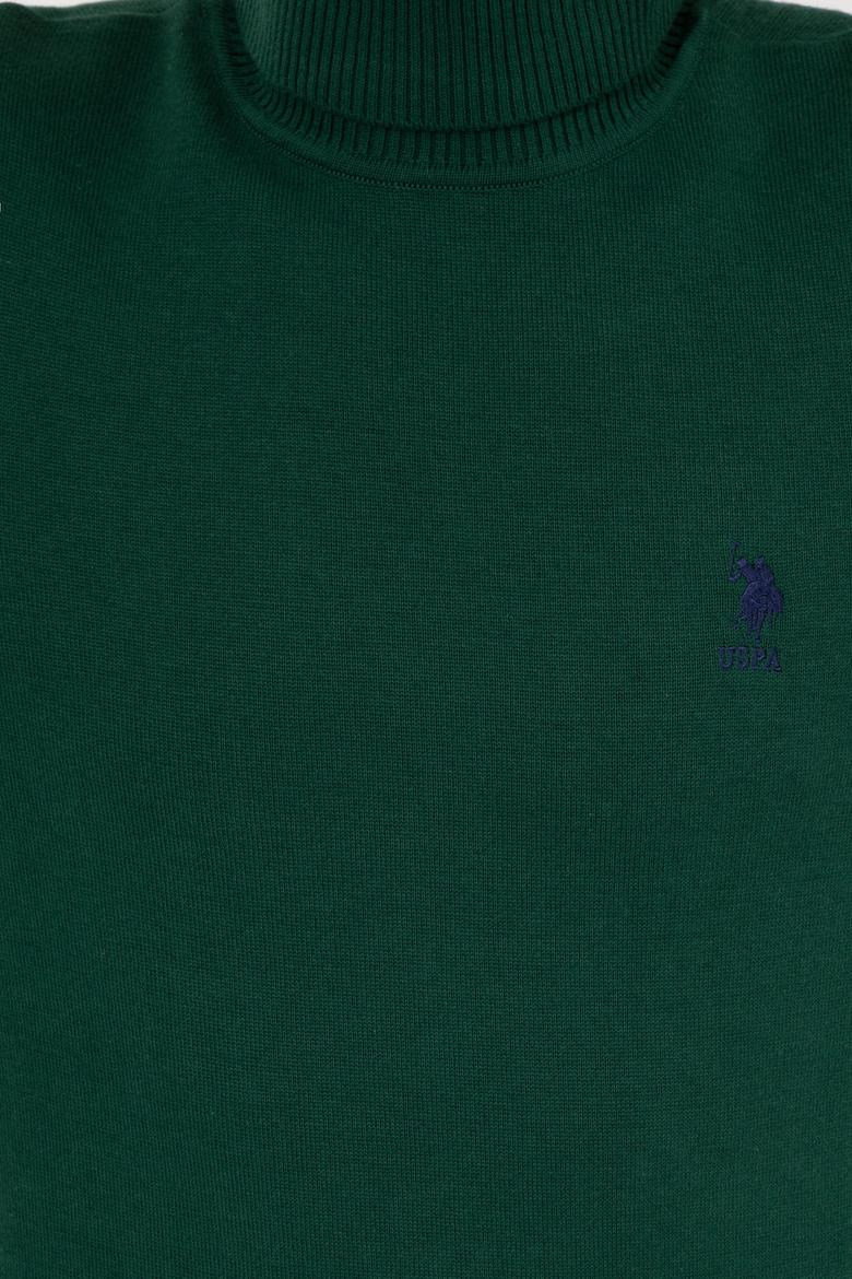 Erkek Yeşil Basic Kazak - 50236961082