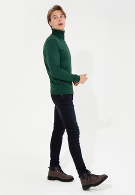 Erkek Yeşil Basic Kazak - 50236961082