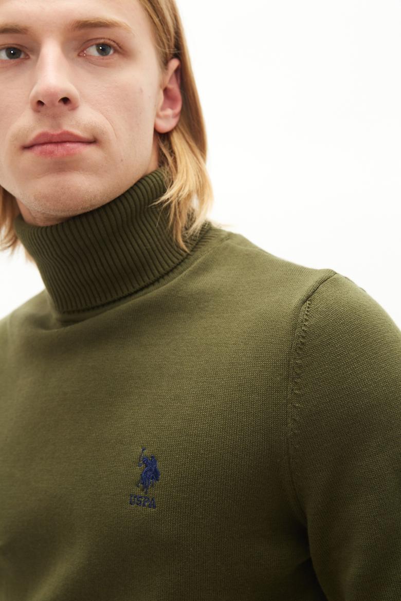 Erkek Haki Basic Kazak - 50236961055