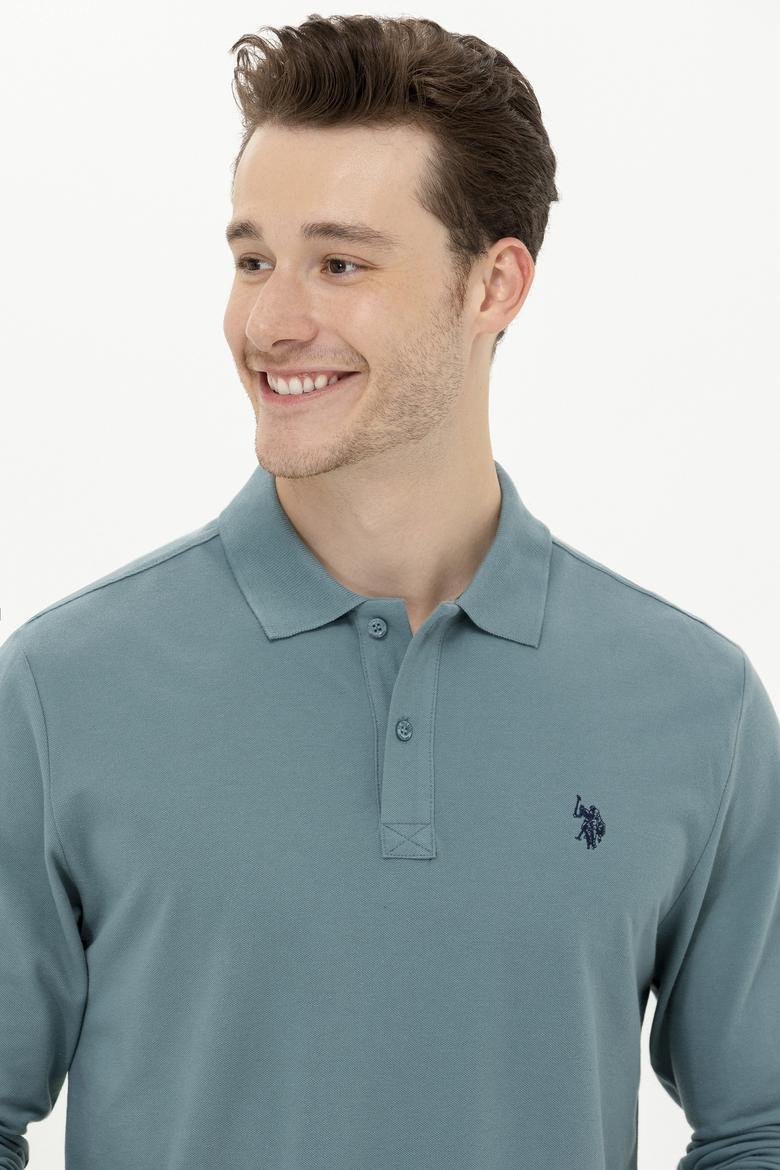 Erkek Açık Lacivert Basic Sweatshirt - 50253121194