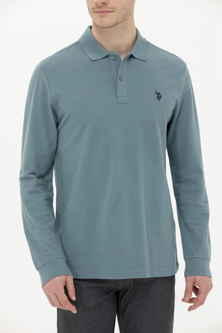 Erkek Açık Lacivert Basic Sweatshirt - 50253121194