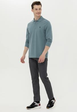 Erkek Açık Lacivert Basic Sweatshirt - 50253121194