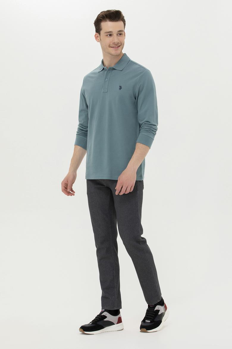 Erkek Açık Lacivert Basic Sweatshirt - 50253121194
