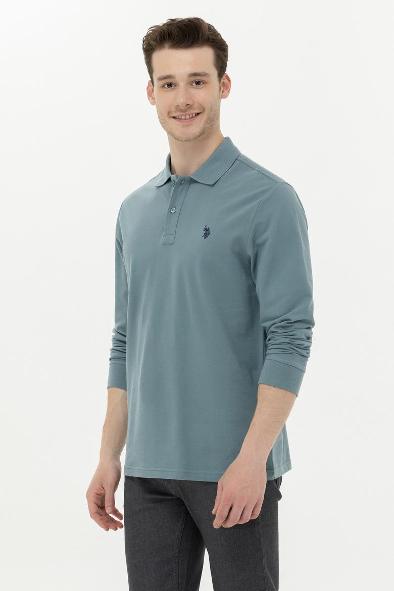 Erkek Açık Lacivert Basic Sweatshirt - 50253121194