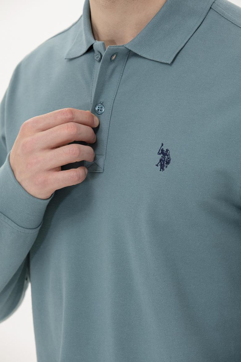 Erkek Açık Lacivert Basic Sweatshirt - 50253121194