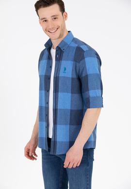 Erkek Lacivert Uzun Kollu Gömlek - 50261138004