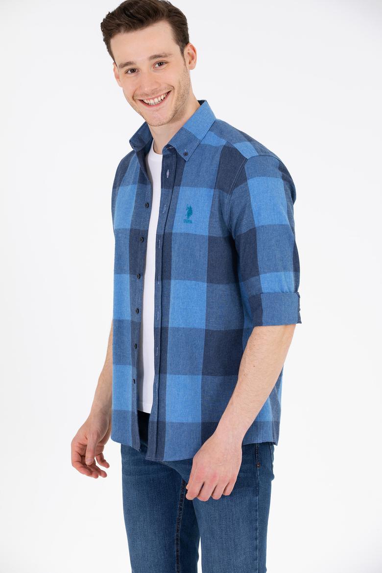 Erkek Lacivert Uzun Kollu Gömlek - 50261138004