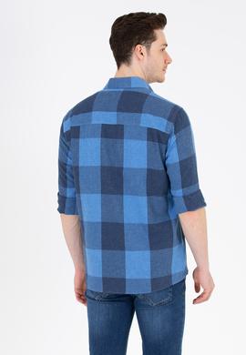 Erkek Lacivert Uzun Kollu Gömlek - 50261138004