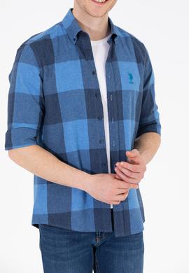 Erkek Lacivert Uzun Kollu Gömlek - 50261138004