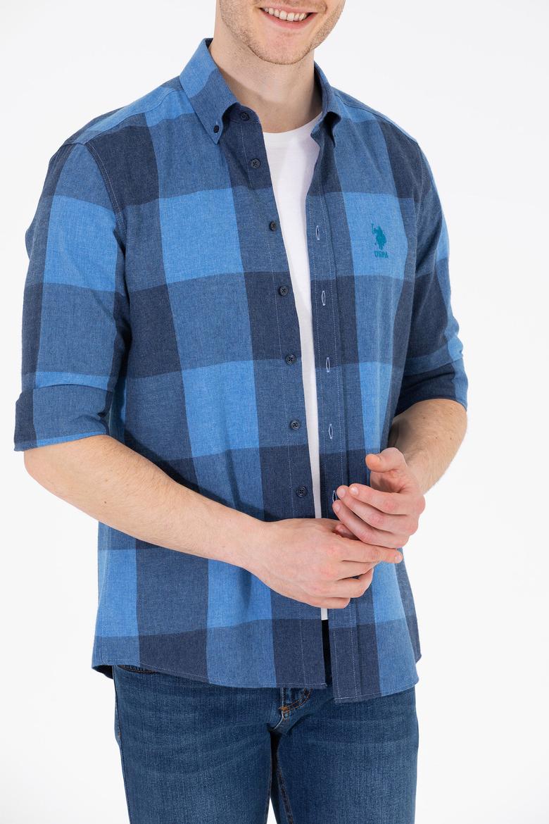 Erkek Lacivert Uzun Kollu Gömlek - 50261138004