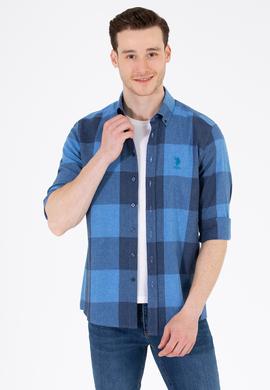 Erkek Lacivert Uzun Kollu Gömlek - 50261138004
