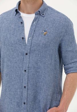 Erkek Lacivert Uzun Kollu Gömlek - 50263672030