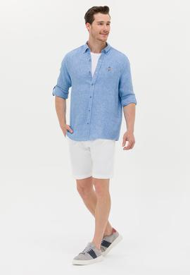 Erkek Saks Uzun Kollu Gömlek - 50263672039