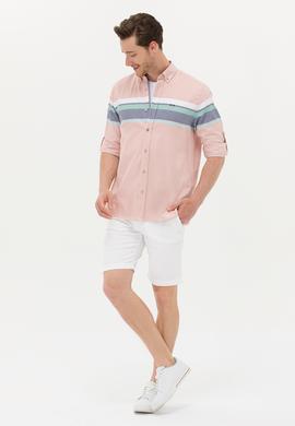Erkek Pudra Uzun Kollu Gömlek - 50263896033