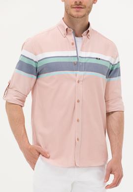 Erkek Pudra Uzun Kollu Gömlek - 50263896033