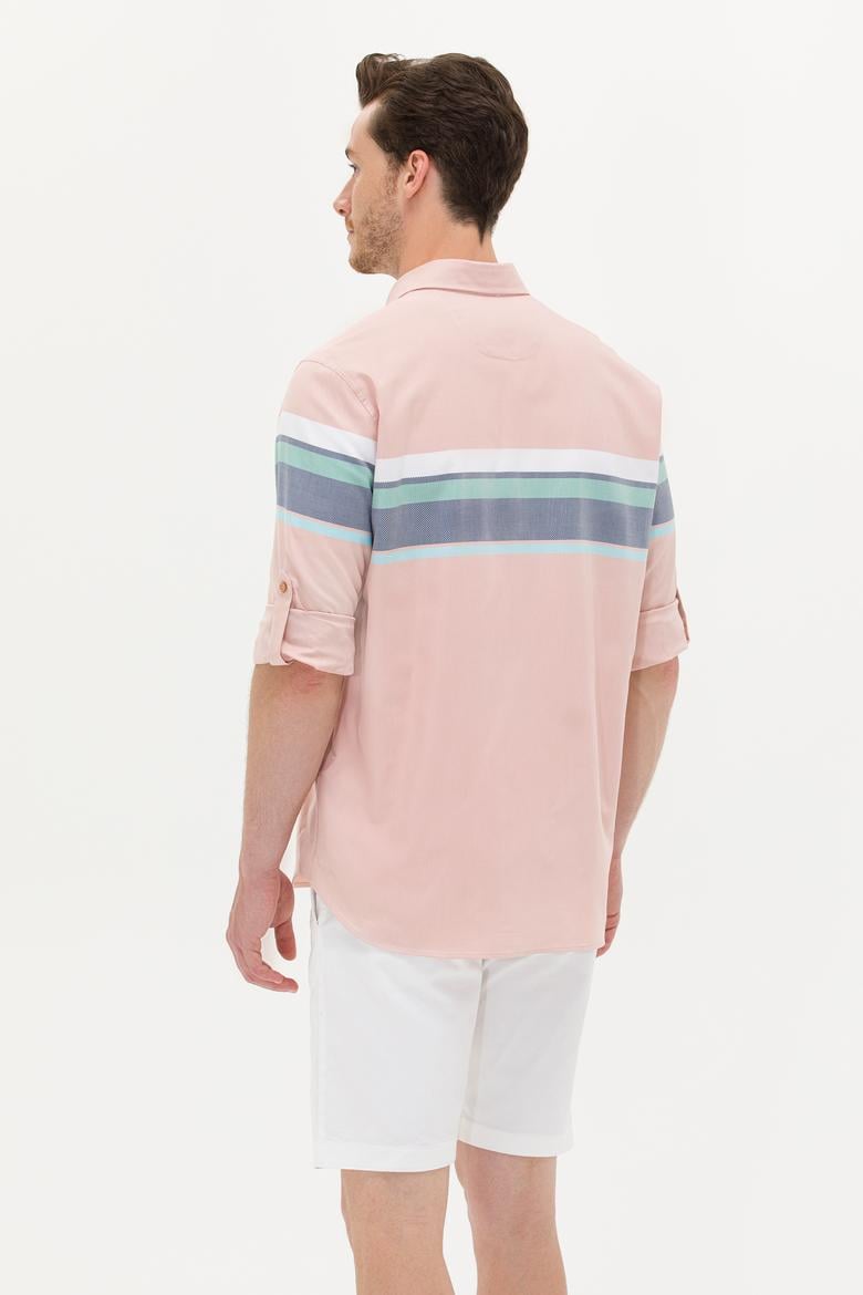 Erkek Pudra Uzun Kollu Gömlek - 50263896033