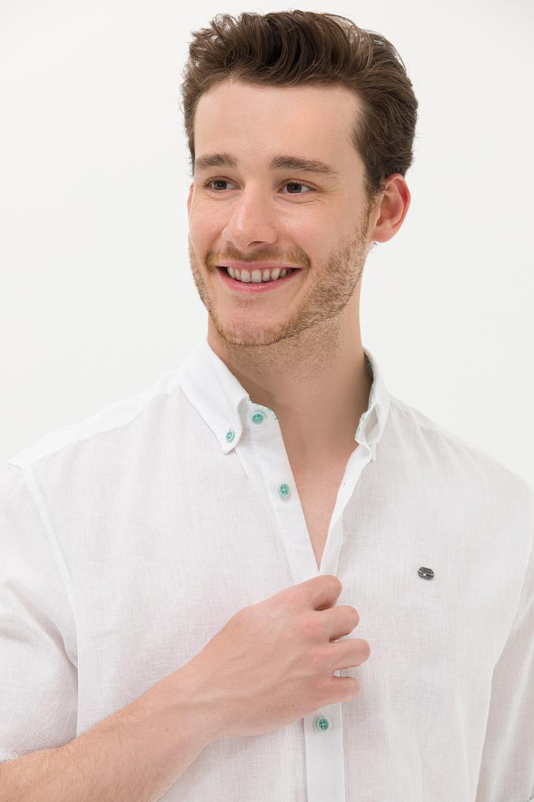 Erkek Beyaz Uzun Kollu Gömlek - 50264282016