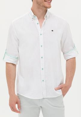 Erkek Beyaz Uzun Kollu Gömlek - 50264282016