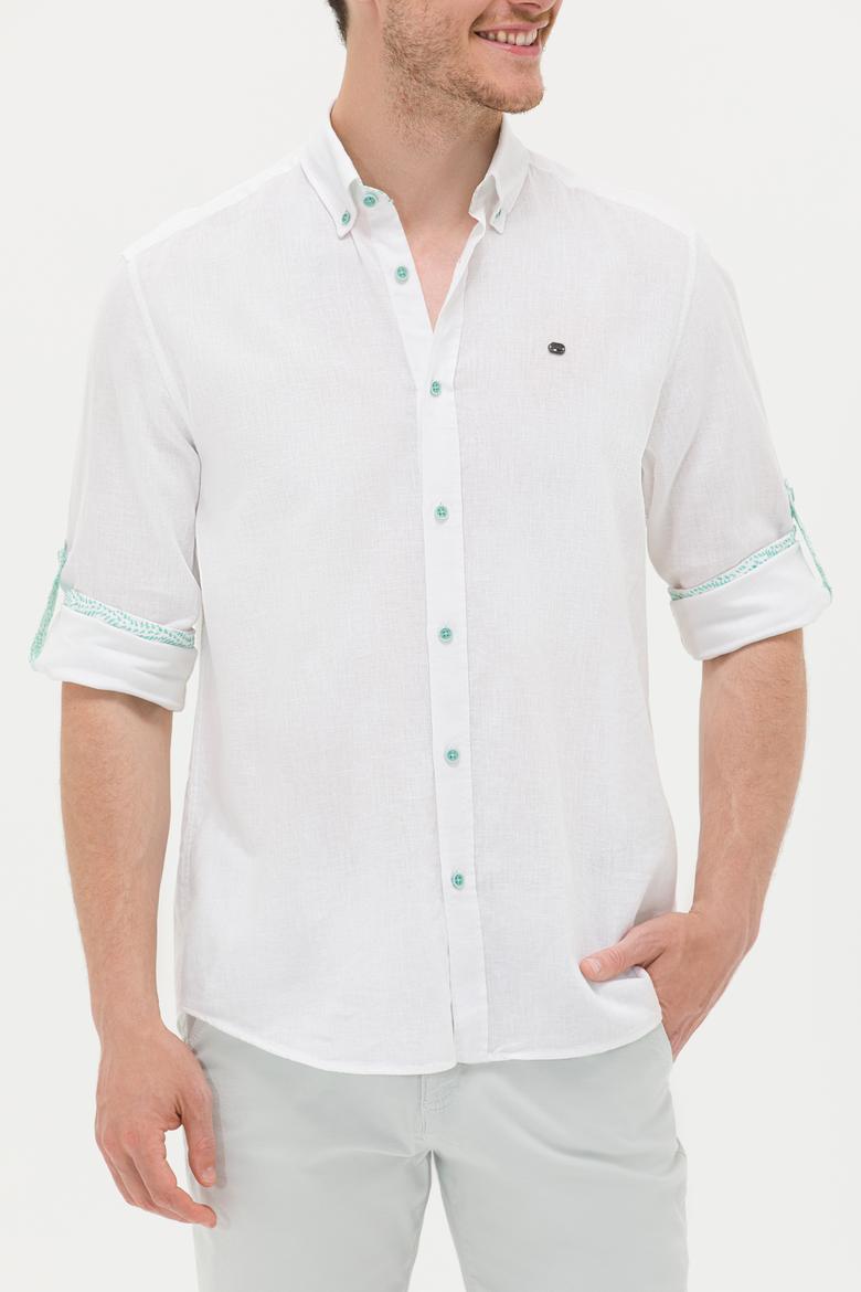 Erkek Beyaz Uzun Kollu Gömlek - 50264282016