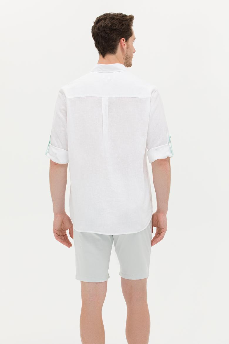 Erkek Beyaz Uzun Kollu Gömlek - 50264282016