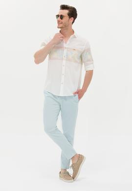 Erkek Krem Uzun Kollu Gömlek - 50263333009