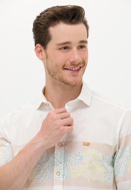 Erkek Krem Uzun Kollu Gömlek - 50263333009