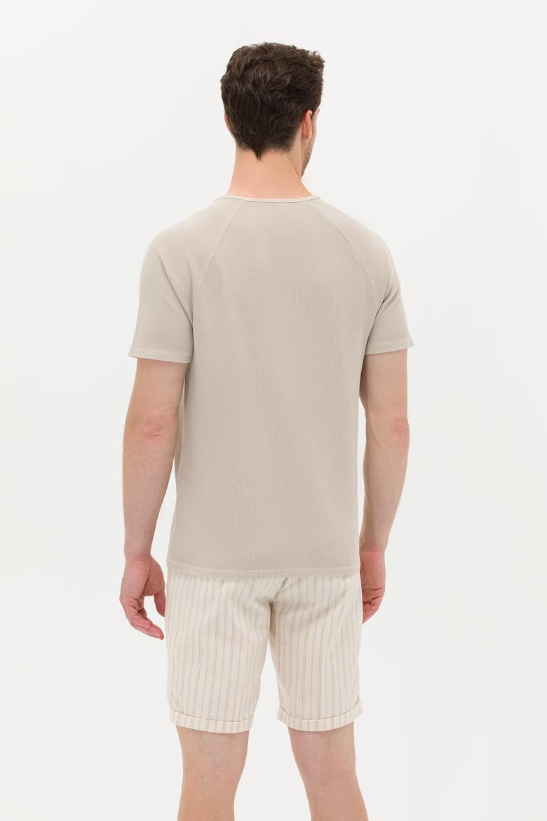 Erkek Taş Bisiklet Yaka Tişört - 50263495038