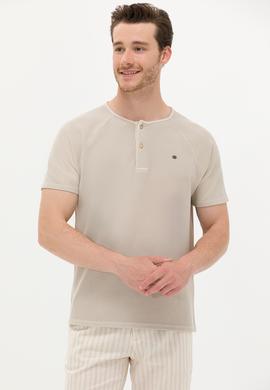 Erkek Taş Bisiklet Yaka Tişört - 50263495038