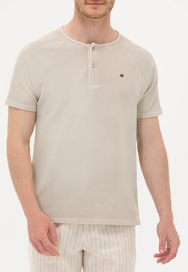 Erkek Taş Bisiklet Yaka Tişört - 50263495038