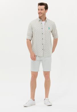 Erkek Su Yeşili Dokuma Şort - 50263845043