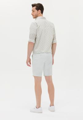 Erkek Su Yeşili Dokuma Şort - 50263845043