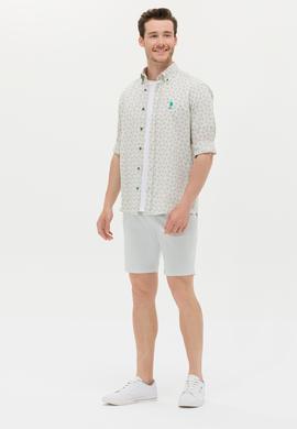 Erkek Su Yeşili Dokuma Şort - 50263845043