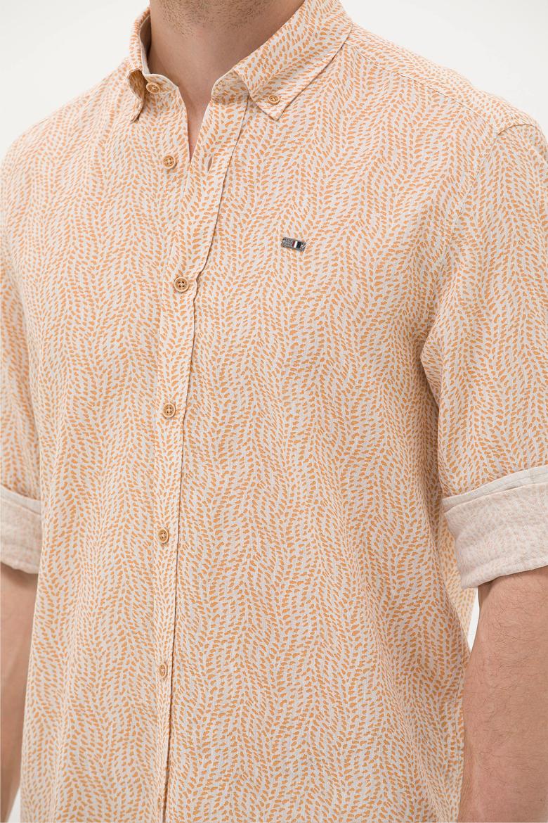 Erkek Camel Uzun Kollu Gömlek - 50264263008